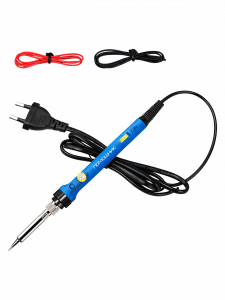 Паяльник электрический с терморегулятором, набор с индикаторной отверткой 30 в 1 Помощник PM-INP27